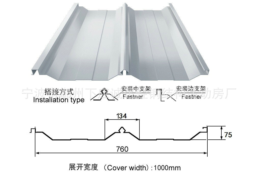 专业销售 760型彩钢瓦 彩钢泡沫瓦 瓦楞彩钢瓦 - 专业销售 760型彩钢瓦 彩钢泡沫瓦 瓦楞彩钢瓦厂家 - 专业销售 760型彩钢瓦 彩钢泡沫瓦 瓦楞彩钢瓦价格 - 宁波市鄞州下应诚达轻钢结构活动房厂 - 马可波罗网